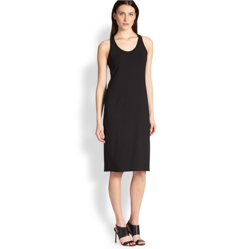 EILEEN FISHER | Jersey Knit Racerback Midi Dress